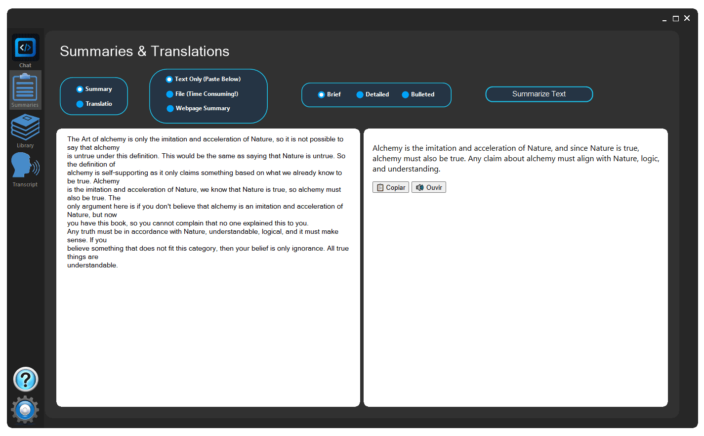 Summary and Translation 1